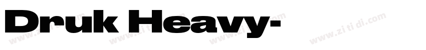 Druk Heavy字体转换